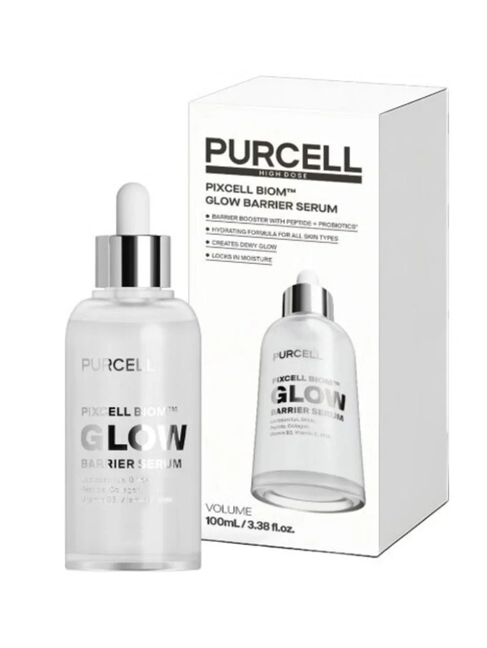 PURCELL Pixcell Biom Glow Barrier Serum 3.38 oz 100mL